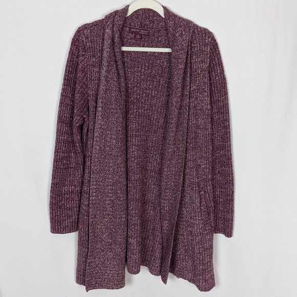 XL BAREFOOT DREAMS Montecito Knit Ribbed Long Draped Sweater - Picture 7 of 13